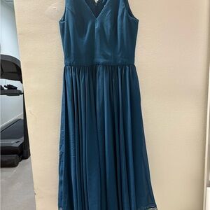 Dress the Population Teal Sleeveless Dress